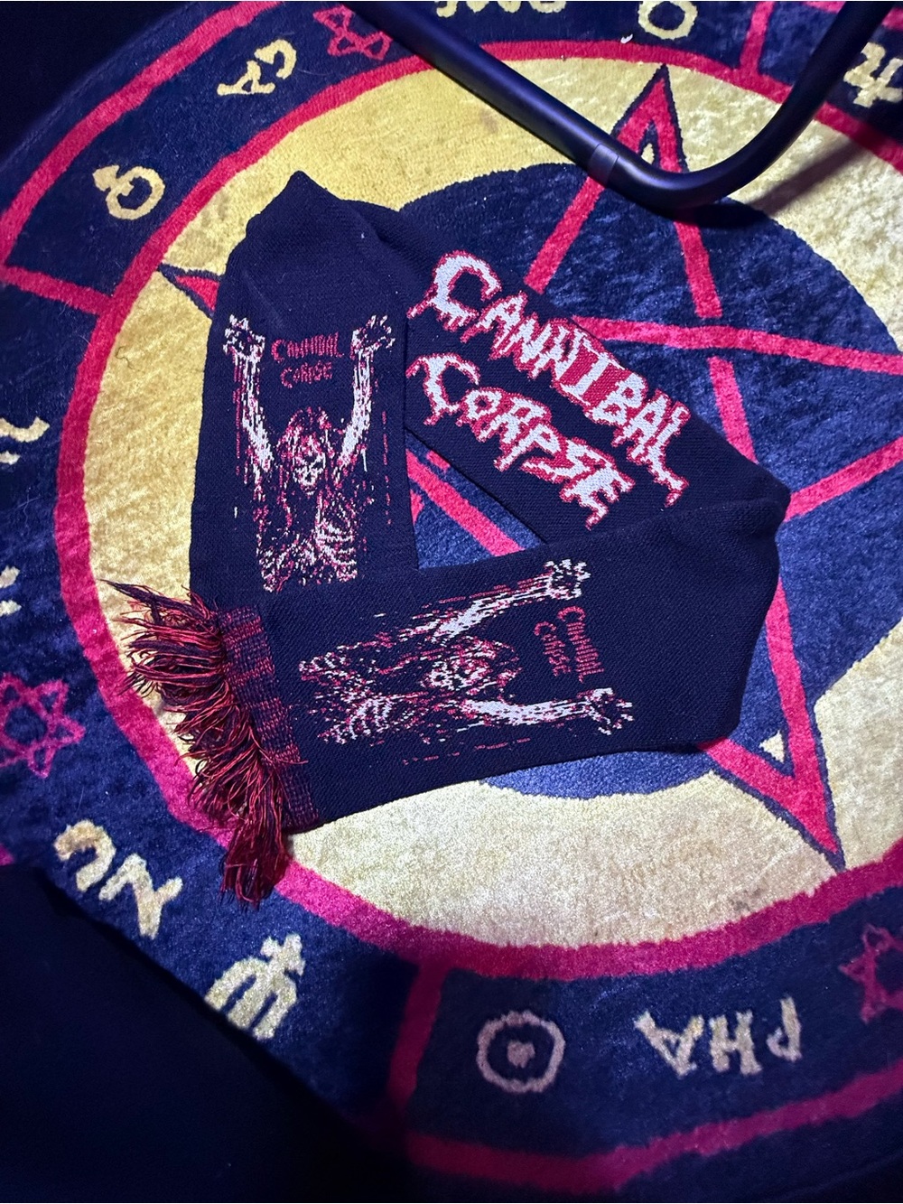 Cannibal Corpse Black & Red Band Scarf